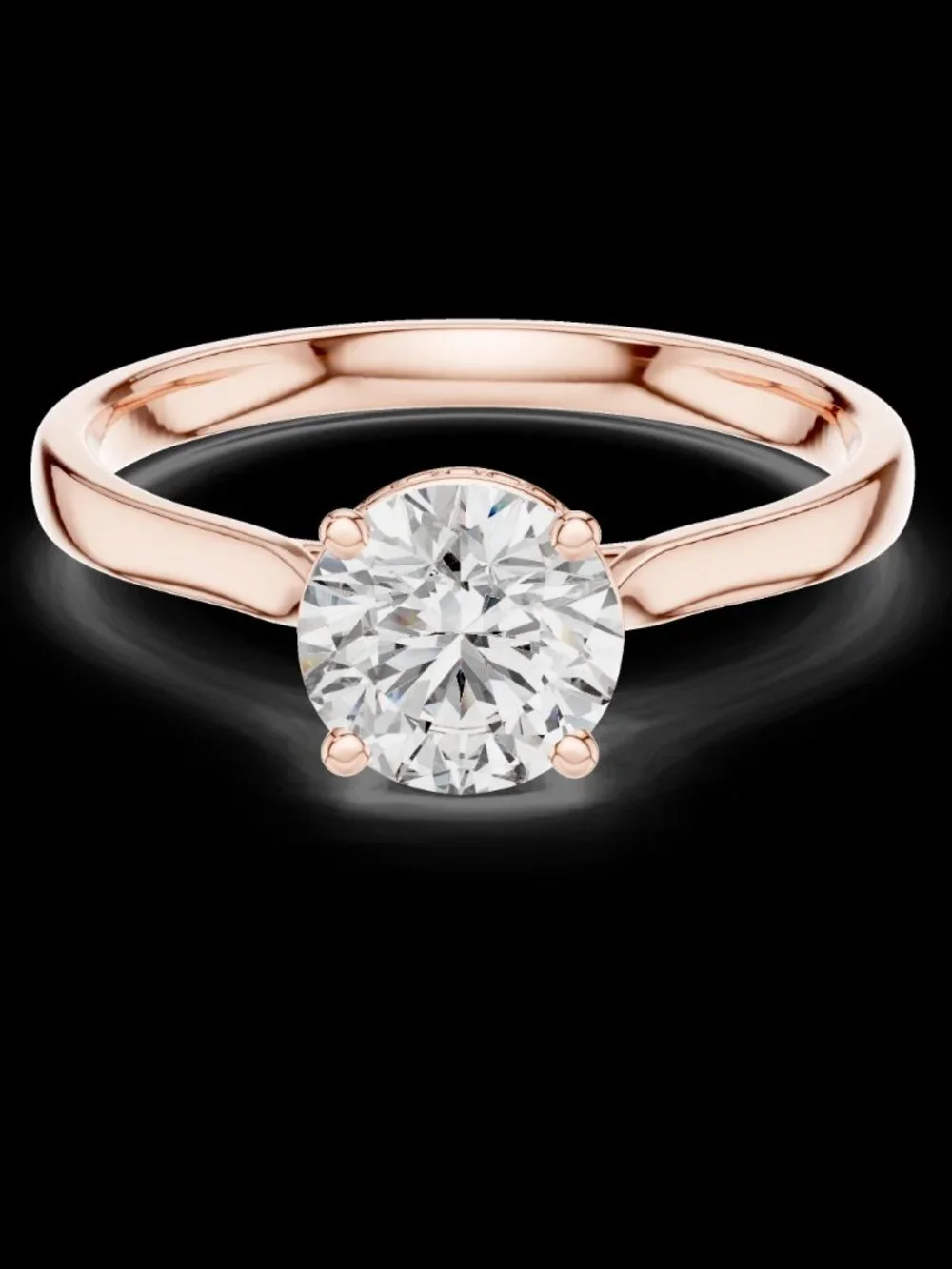 3CT Round Cut Lab Diamond Elegant Solitaire Engagement Ring Solid Gold